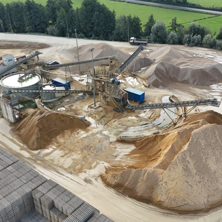 Notre installation de lavage de sable pour vos besoin de granulats pour béton